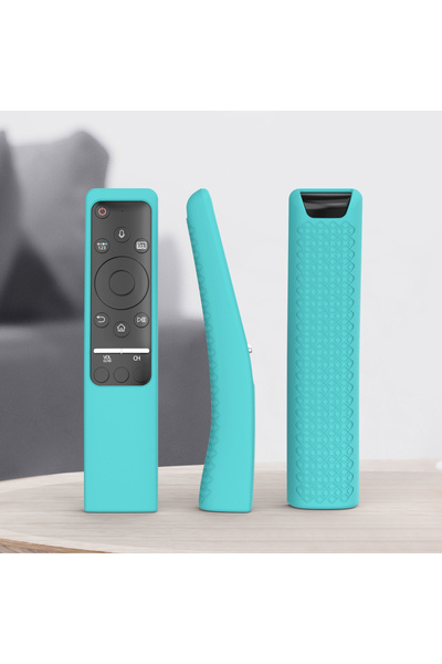 Choice3 غطاء سيليكون لجهاز التحكم عن بعد بتصميم قائم باللون الأزرق من سامسونج...