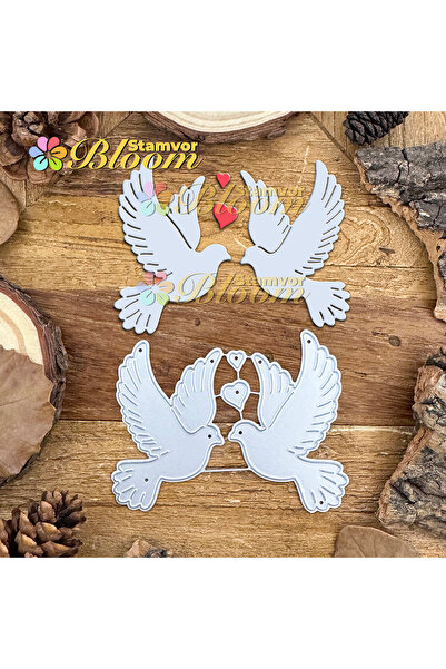 Choice Original Lovely Valentines Day Pigeons Love Birds Metal Cutting Dies S...