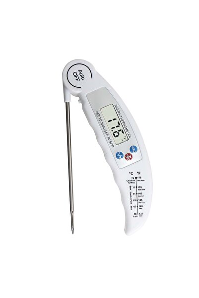 Choice1 مقياس حرارة طعام أبيض قابل للطي، أداة قياس درجة حرارة الشواية والفرن،...