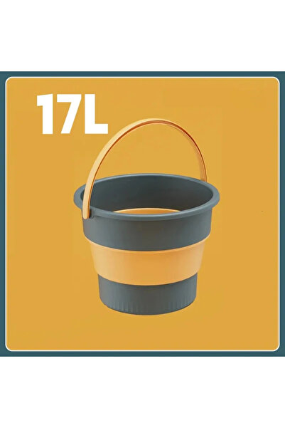 Choice6 Blue 17L 5/10/17L Folding Portable Bucket with Cover Car Wash Fishing...