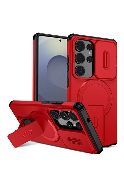 Choice14 غلاف هاتف حماية عدسة الكاميرا باللون الأحمر لهاتف Galaxy S25 Ultra، ...