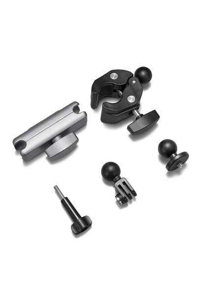 Choice حامل معدني فضي اللون لمقود الدراجة النارية، مصنوع من سبيكة معدنية، منا...