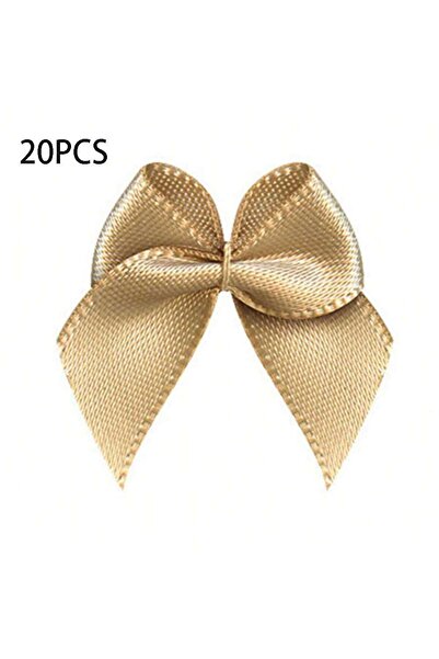 Choice20 100pcs light brown 20/50 small ribb, bows, floral crafts, handmade g...