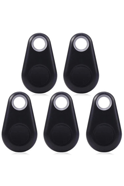 Choice6 5 قطع سوداء، جهاز تتبع صغير بتقنية البلوتوث مع نظام تحديد المواقع الع...