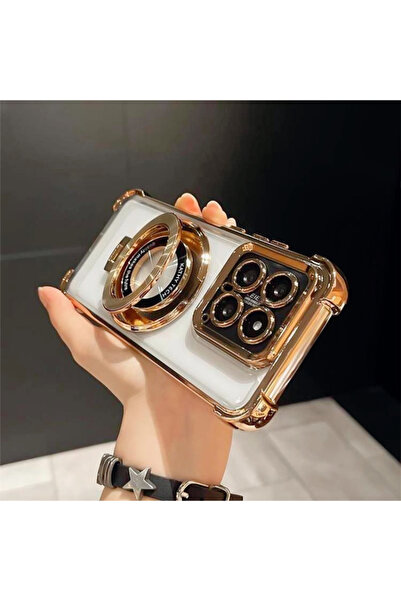 Choice78 جراب فاخر مطلي بالذهب مع حامل قرص مدمج، مقاوم للصدمات، متوافق مع موت...