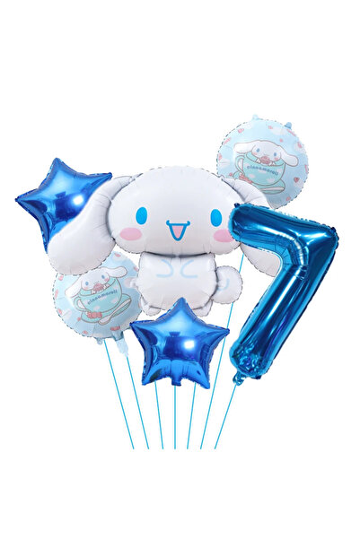 Choice22 1pack 7 6pcs Cartoon Cute Kuromi My Melody Cinnamoroll Foil Balloon ...