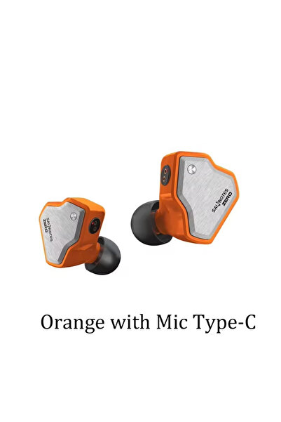 Choice سماعة أذن داخلية من نوع Orange Type-C مزودة بميكروفون، تردد 7 هرتز، Sa...