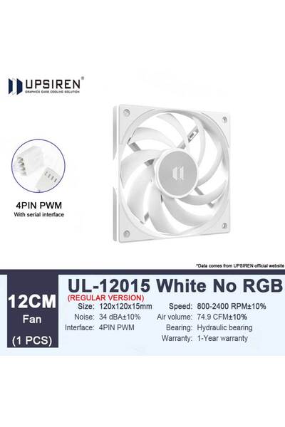 Choice3 Fixed Color Other UL-12015W 1PCS UPSIREN UL-12015 12CM thin chassis c...