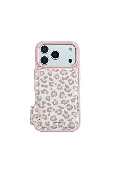 Choice5 iPhone17 Pro Max TPU Pink Fashion Sweet Pink Leopard Print Leather Sh...