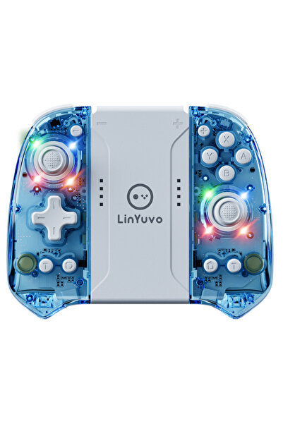 Choice وحدة تحكم الألعاب اللاسلكية LinYuvo KS58 باللون الأزرق السماوي لجهاز S...