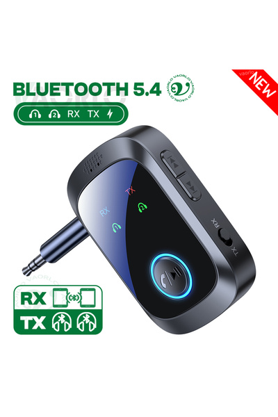 Choice1 جهاز C86S 2 في 1 بلوتوث 5.4، جهاز استقبال وإرسال صوتي متعدد النقاط، ب...