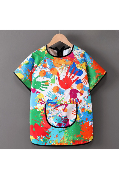 Choice10 مريلة أطفال صغيرة (80-100 سم) للرسم والتلوين، مريلة طعام للأطفال، مر...