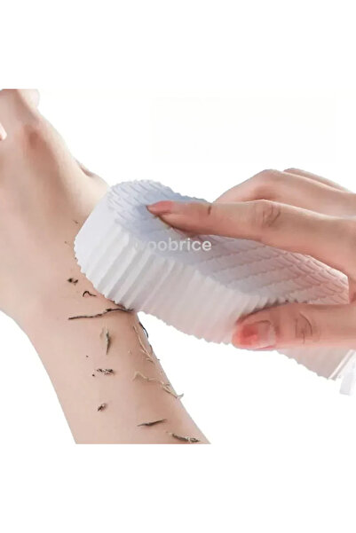 Choice3 إسفنجة بيضاء ناعمة لتقشير الجسم، فرشاة استحمام لتقشير البشرة وإزالة ا...