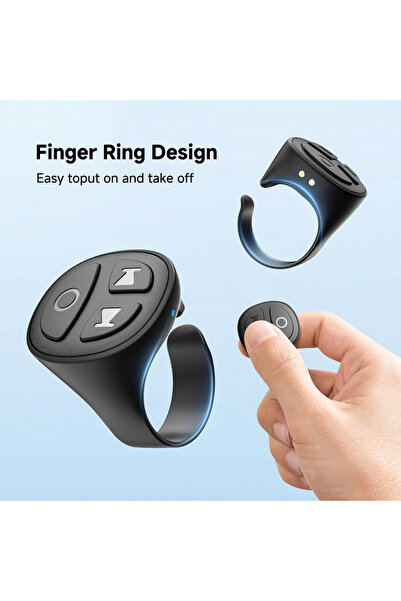 Choice5 بدون علبة شحن، جهاز تحكم عن بعد لاسلكي بحلقة التمرير، زر غالق الإصبع،...