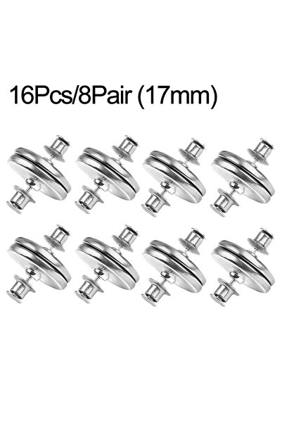 choice2 8 أزواج (17 مم) 4/8 أزواج من أزرار الستارة المغناطيسية القابلة للفصل ...