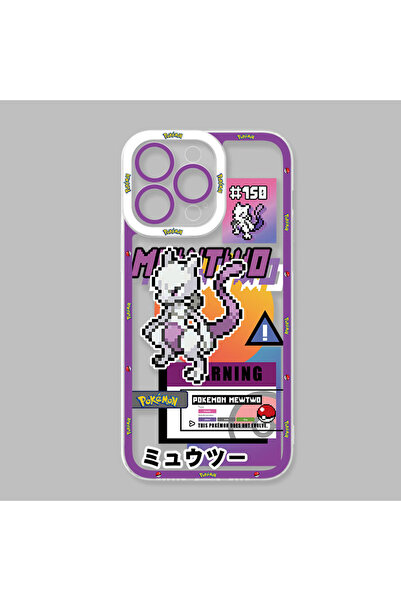 Choice10 غلاف هاتف أنمي بوكيمون رائع لشخصية ميو تو، متوافق مع آيفون 17 برو ما...
