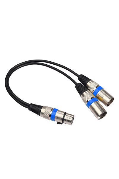 choice2 كابل محول ALLOYSEED أزرق بطول 30 سم، من مقبس أنثى XLR ثلاثي الأطراف إ...