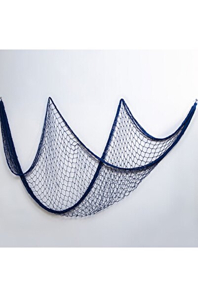 Choice شبكة صيد زرقاء معلقة على الحائط، زينة، دعامة استوديو، ديكور منزلي، ملص...