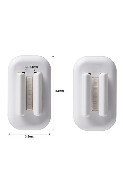 Choice حامل فرشاة أسنان جداري (قطعتان أو نصف قطعة) - مشبك لاصق ذاتي للممسحة و...