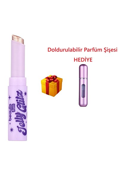 beaulis Fun Jelly Glitz Jel Stick Far-726 Champagne Sparkle+Parfüm Şiseşi Hed...