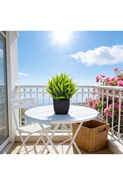 Choice1 BLZCPC1 قطعة واحدة من نبات الأوكالبتوس المصغر الواقعي في أصيص أسود، ن...