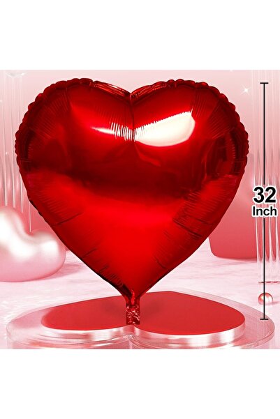 choice2 بالونان على شكل قلب مقاس 32 بوصة، من 1 إلى 4 بالونات حمراء على شكل قل...