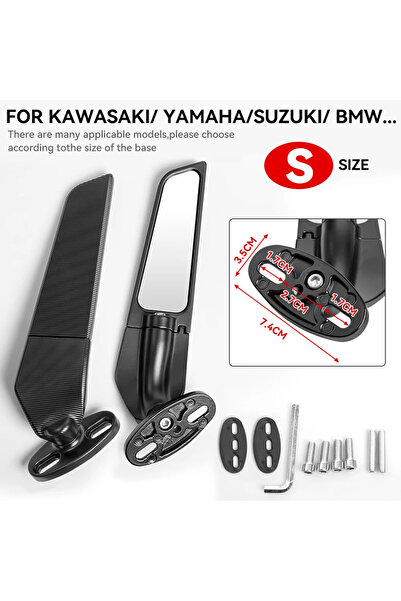 Choice1 مرايا صغيرة للدراجات النارية المعدلة من طراز كاواساكي نينجا 250 و300 ...