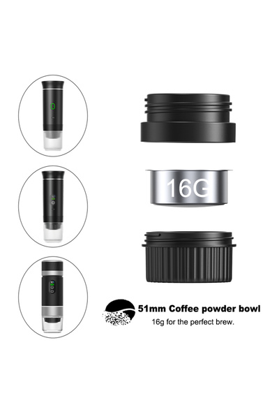 Choice1 وعاء مسحوق قهوة دينوكين ٥١ مم، سلة فلتر قهوة من الفولاذ المقاوم للصدأ...