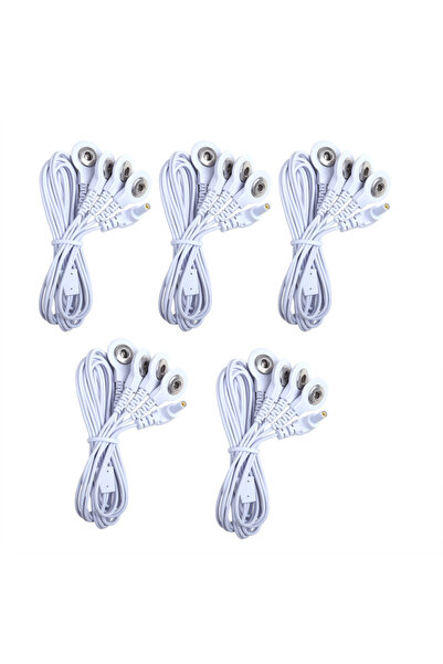 choice2 043-5 سلك قطب كهربائي بمقبس 2.35 مم ثنائي/رباعي الاتجاه لجهاز تدليك T...