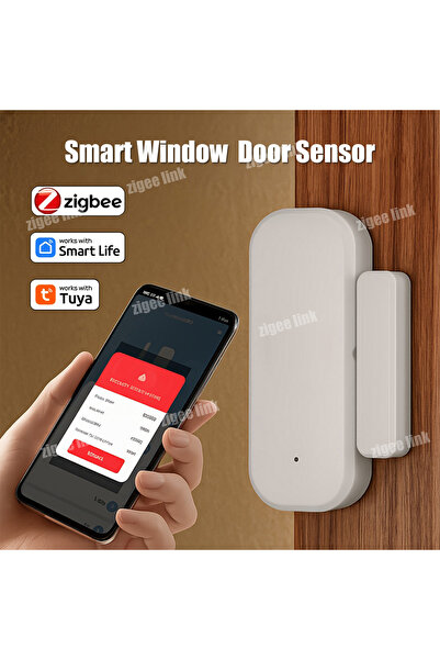 Choice WHITE Tuya Zigbee 3.0 Smart Door Sensor Window Magnetic Sensor Wireles...