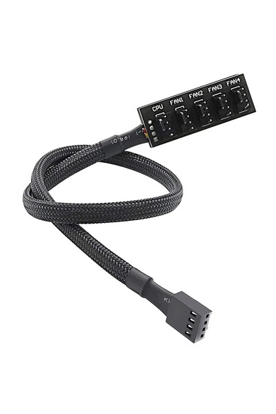 Choice 0.4m Coolcirc 1to5 hub 1 to 5 PC Case Fan PWM Hub 4Pin CPU Chassis Coo...