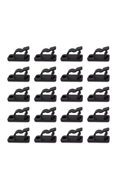 Choice1 Black 50PC 20/50Pcs Self Adhesive Cable Clips Cord Management Wire Or...