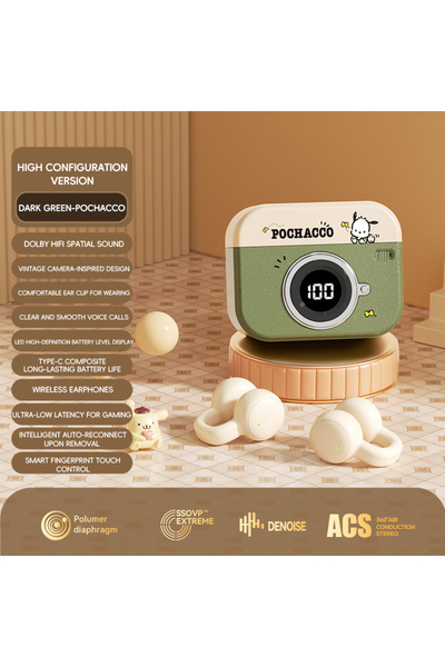 Choice سماعة رأس لاسلكية بلوتوث Q87-green Q87، سماعات رأس بلوتوث برسومات كرتو...