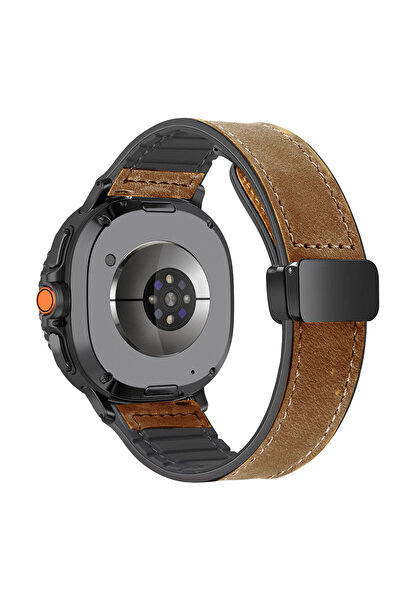 Choice10 سوار سيليكون جلد من BrB لساعة Watch 8 Classic مقاس 46 مم، متوافق مع ...