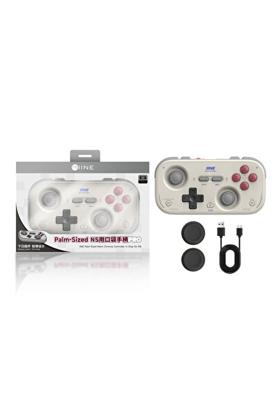 Choice3 White (NS Layout) IINE Mini Pket Retro Game Controller for Switch2/PC...