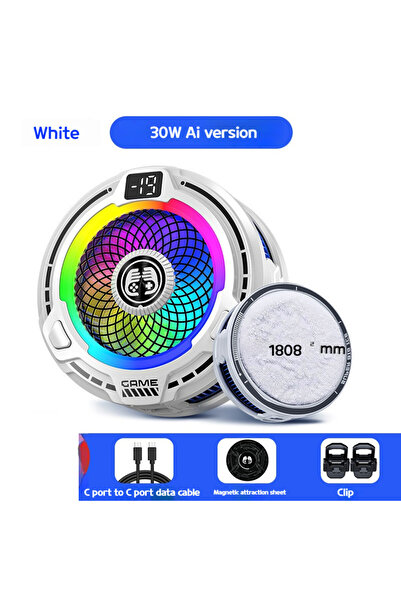 Choice1 FS18 30W white FS18 AI Mobile Cooler 30W Magnetic Back-clip Ice Cooli...