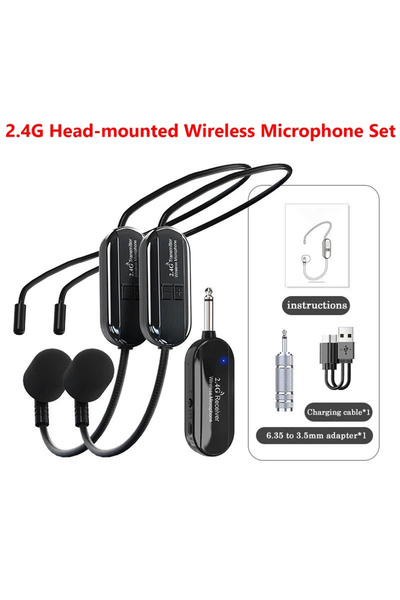 Choice1 طقم سماعة رأس لاسلكية بتردد 2.4 جيجاهرتز من النوع C مع ميكروفون وجهاز...