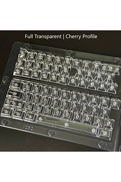 Choice6 أغطية مفاتيح كمبيوتر شفافة بيضاء اللون، وأخرى شبه شفافة غير لامعة، مع...