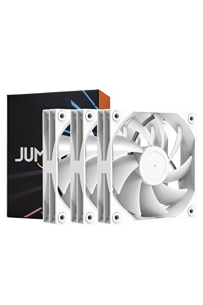 Choice NO LED As Shown 3 White Fans JUMPEAK JP120 120mm Fan 2000RPM High Spee...