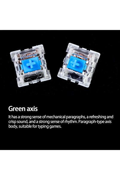 Choice13 ١٠٠ قطعة زرقاء لمفاتيح لوحة المفاتيح الميكانيكية ذات الإضاءة الخلفية...