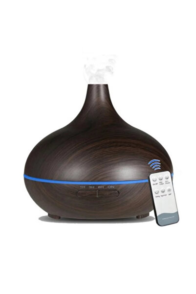 Choice مرطب هواء أوروبي داكن اللون سعة 500 مل، موزع للزيوت العطرية، بنقشة خشب...