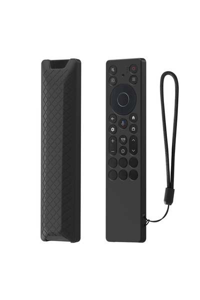 choice2 غطاء حماية أسود قطعة واحدة لجهاز التحكم عن بعد TCL RC923A/RC813A، مان...