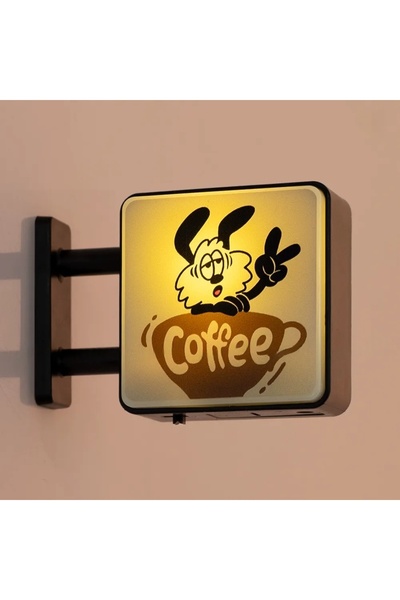 Choice ركن قهوة الجراء، لوحة إضاءة إبداعية، مغناطيس ثلاجة، لوحة تعليق مغناطيس...
