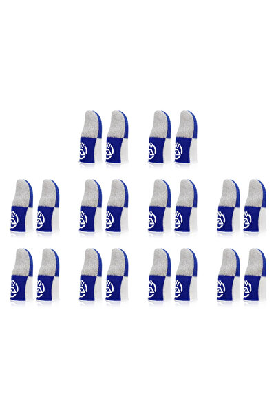 Choice10 ALLOYSEED 10Pairs blue 1-20Pairs Mobile Finger Sleeve Breathable Thu...