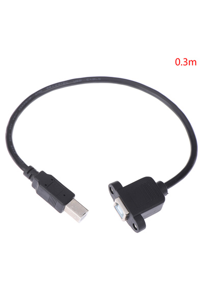 Choice كابل تمديد طابعة USB 2.0 من النوع B ذكر إلى النوع B أنثى بطول 0.3 متر ...