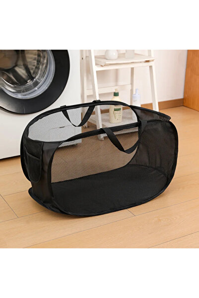 Choice1 black 2025Dirty Clothes Basket Skeleton Ventilated Foldable Easy Stor...