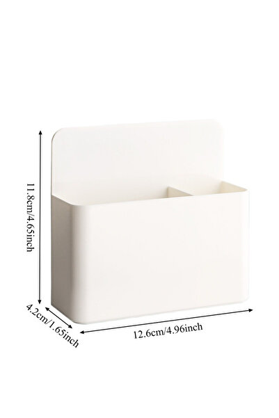 choice2 WHITE Magnetic Fridge Storage Box Transparent Plastic Organizer with ...