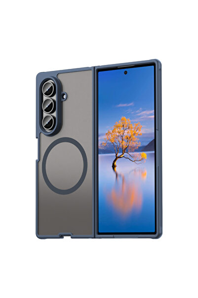 Choice جراب فاخر رفيع غير لامع لهاتف Galaxy Z Fold7، مزود بحماية ملونة وحواف ...