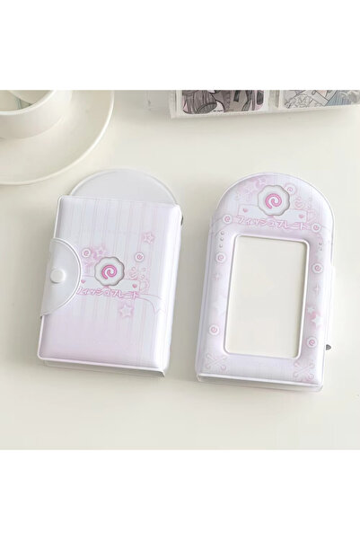 Choice Pink 3 Inch 32 Slots Photo Album Collector Book Photard Holder Card Ho...