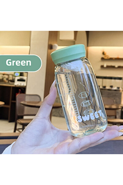 choice2 300ml Green Simple and Fresh Mini Water Cup, Heat-Resistant and Anti ...